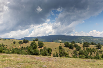 Landscape of Ograzhden Mountain, Bulgaria