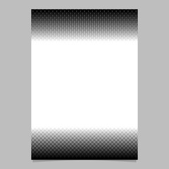 Obraz premium Monochrome geometrical halftone pattern poster design