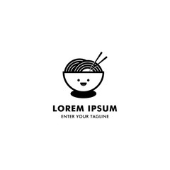 Vector noodle Logo Template, for restaurants