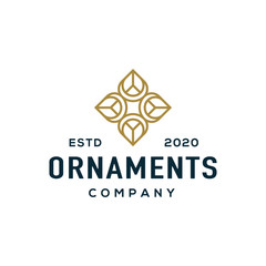 Ornament logo and icon design vector.