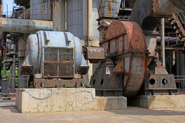 Large mechanical equipment in the factory