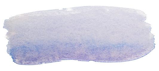 blue watercolor blot background with paper texture on white background