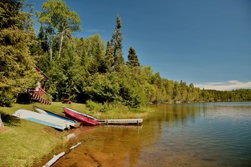 Chaloupe prête pour la pêche