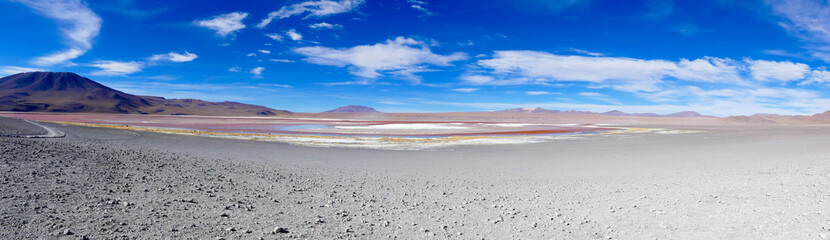 Beautiful Mountains Landscape with sky and clouds in Bolivia