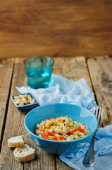 Cabbage cashew Bell pepper corn fried rice