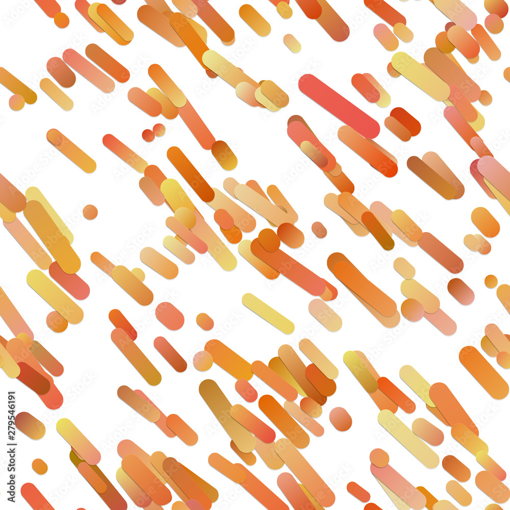 Poster orange modern gradient diagonal rounded stripe background pattern