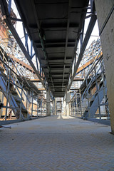 oxidize mechanical equipment in abandoned factory
