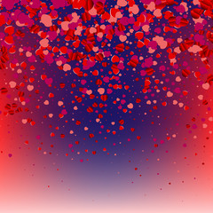 abstract background with hearts