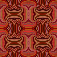 Brown seamless psychedelic geometrcial swirl stripe pattern background