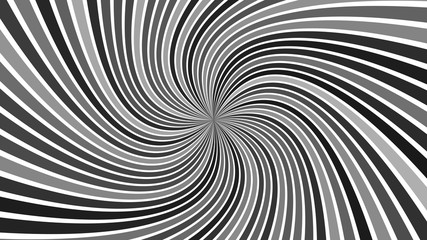 Grey hypnotic abstract striped vortex background design