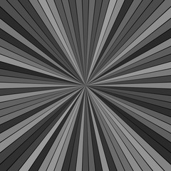 Grey hypnotic abstract striped sun burst background design