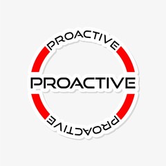 Proactive sticker