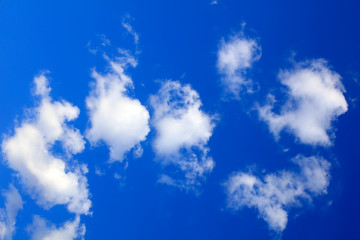 blue sky and white clouds