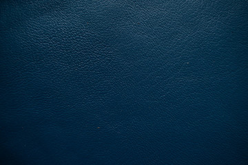 Genuine blue leather full grain texture close up