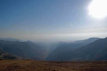The mountains and deserts of the Jordan