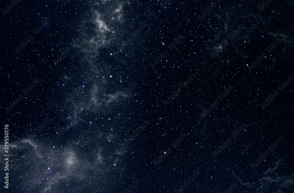 Canvas Prints deep sky space with milky way and stars as background or texture