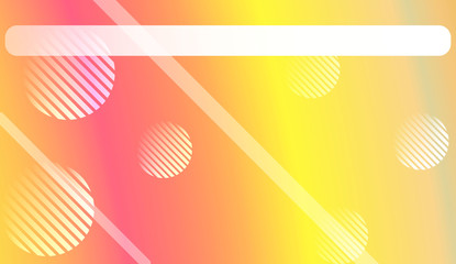 Abstract Background with Lines, Circle. Design For Your Header Page, Ad, Poster, Banner. Vector Illustration with Color Gradient.