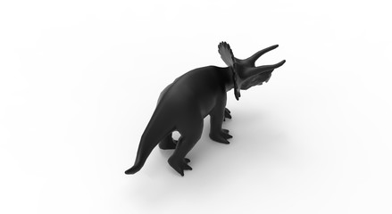 Dinosaur isolated on white 3D Rendering