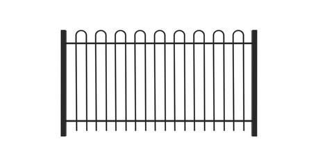 Fence isolated on White 3D Rendering