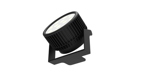 Outdoor Street Lamp on White 3D Rendering