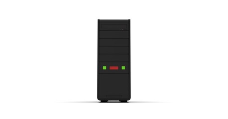 PC Computer Case 3D Rendering