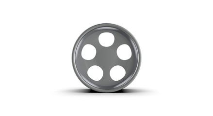 Obraz premium Metal Wheel Disk 3D Rendering