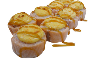 sushi, roll, food, rice, japanese