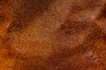 Metal Corrosion Rusty Oxidized Old Texture Surface. Grunge Iron Abstract Background.