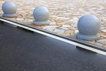 Ball and road