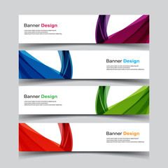 Fototapeta premium Vector Abstract design banner web template