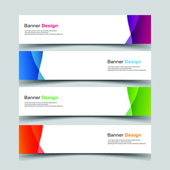 Naklejka premium Vector Abstract design banner web template
