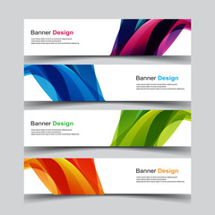 Fototapeta premium Vector Abstract design banner web template