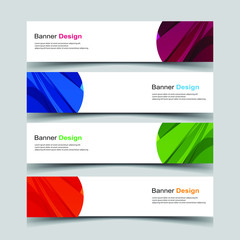 Fototapeta premium Vector Abstract design banner web template
