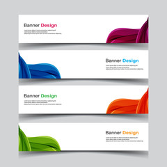 Fototapeta premium Vector Abstract design banner web template