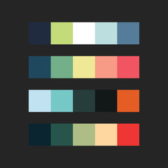 colour palette vector illustration