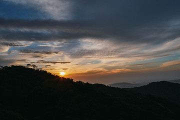 Obraz premium sundown sky background