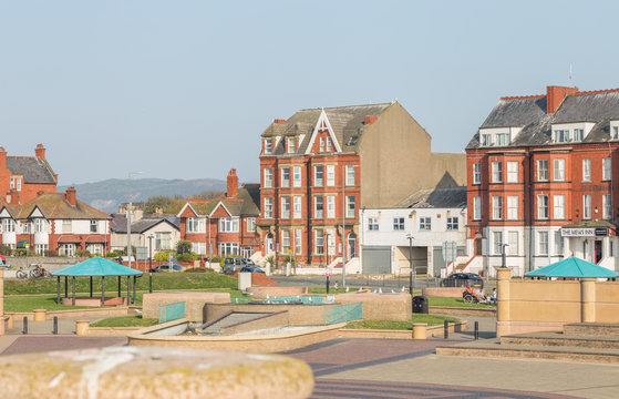 Colorful Architecture of Coastal Town in North Wales, UK