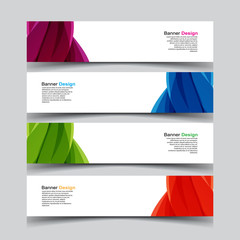 Fototapeta premium Vector Abstract design banner web template