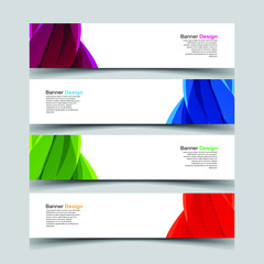 Fototapeta premium Vector Abstract design banner web template