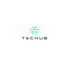 best original logo designs inspiration and concept for connection technology hub by sbnotion