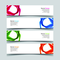 Fototapeta premium Vector Abstract design banner web template