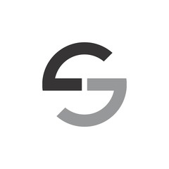 Letter SG logo design vector
