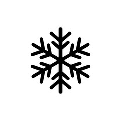 snowflake, icon, illustration, white, vector, isolated, snow, flake, flat, winter, abstract, decoration, symbol