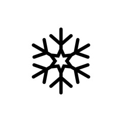 snowflake, icon, illustration, white, vector, isolated, snow, flake, flat, winter, abstract, decoration, symbol