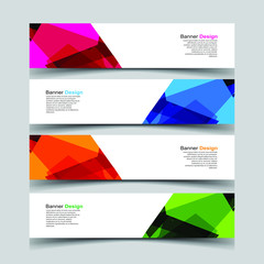 Fototapeta premium Vector Abstract design banner web template