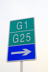 road indicator close-up