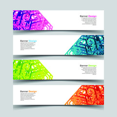 Fototapeta premium Vector Abstract design banner web template