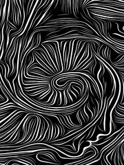 Mind Swirl Woodcut