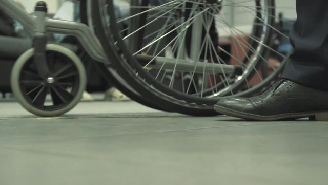 Low Angle View oof Wheelchair