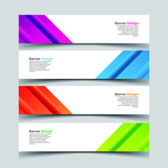 Fototapeta premium Vector Abstract design banner web template